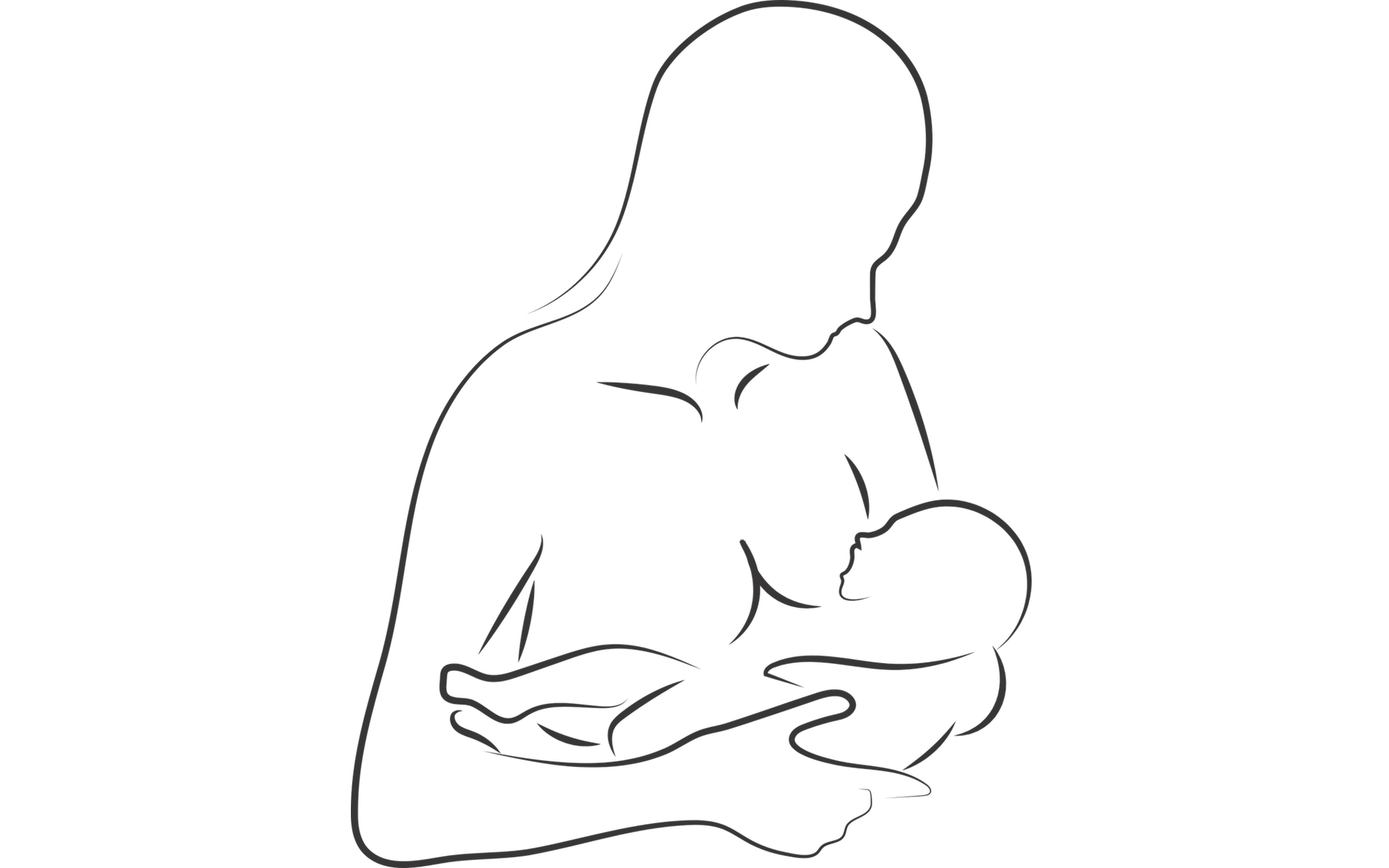 Mutter stillt Kind an der Brust vegan